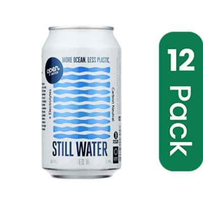 Open Water - Water Still Electrolytes Almond - 12 Fl oz (Pack of 12) - Image 1