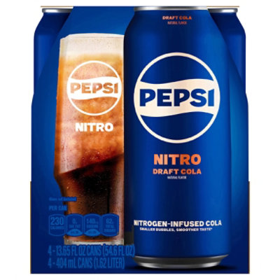 Pepsi Nitro Draft Cola Can - 4-13.65 FZ - Image 1