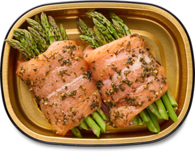 ReadyMeals Salmon Wrapped Asparagus - Lb - Image 1