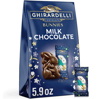 Ghirardelli Milk Chocolate Bunnies Solid Milk Chocolate Bunnies Bag - 5.9 Oz