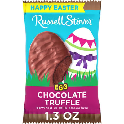 RUSSELL STOVER Easter Chocolate Truffle Milk Chocolate Easter Egg - 1.3 Oz - Image 1