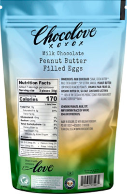 Chocolove Milk Chocolate Peanut Butter Filled Eggs - 7.05 Oz - Image 5