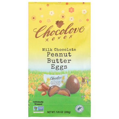 Chocolove Milk Chocolate Peanut Butter Filled Eggs - 7.05 Oz - Image 1