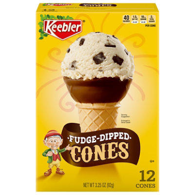 Keebler Fudge-Dipped Ice Cream Cones 12 Count - 3.25 Oz - Image 1