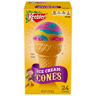 Keebler Ice Cream Cones 3 Ounce 24ct Box - 3 OZ - Image 3