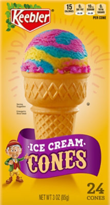 Keebler Ice Cream Cones 3 Ounce 24ct Box - 3 OZ - Image 6