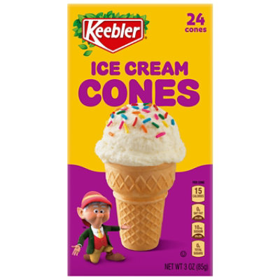 Keebler Ice Cream Cones 3 Ounce 24ct Box - 3 OZ - Image 2