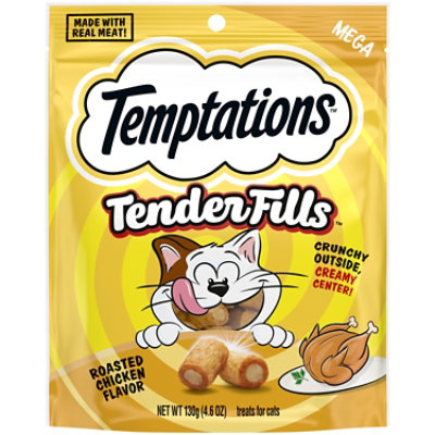 Temptations Tender Fills Roasted Chicken Flavor Crunchy and Soft Adult Cat Treats - 4.6 Oz - Image 1