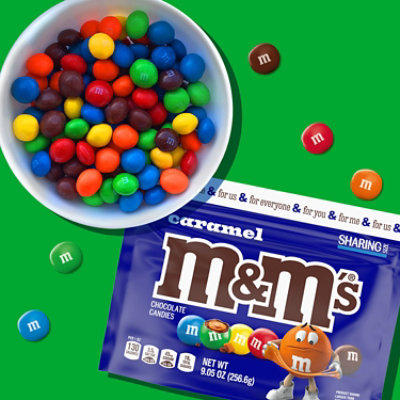 M&M'S Caramel Milk Chocolate Candy Sharing Size In Resealable Bag - 9.05 Oz - Image 2