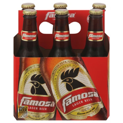 Famosa Imported Lager Beer 6pk Bottles - 6-12 FZ - Image 2