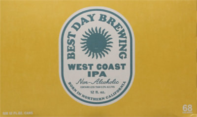 Best Day West Coast IPA Non-Alcoholic In Cans - 6-12 Fl. Oz. - Image 4