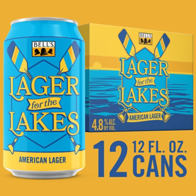 Bell's Lager For The Lakes Beer 5% ABV Cans - 12-12 Fl. Oz. - Image 1