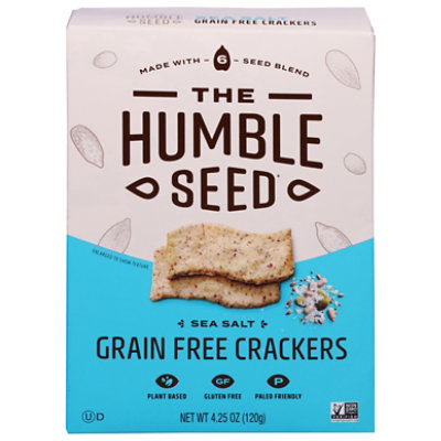 The Humble Seed Crackers Grain Free Seasalt - 4.25 OZ - Image 2