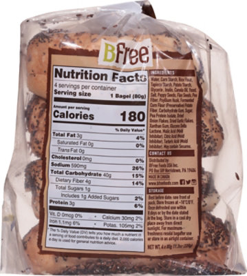 Bfree Everything Bagels 11.3 Oz 4 Ct - 11.28OZ - Image 6