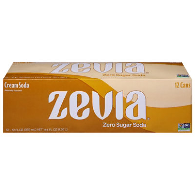 Zevia Zero Sugar Cream Soda - 12-12 Fl. Oz. - Image 2