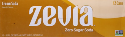 Zevia Zero Sugar Cream Soda - 12-12 Fl. Oz. - Image 5