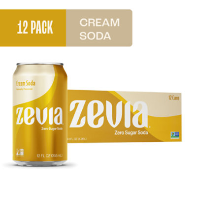 Zevia Zero Sugar Cream Soda - 12-12 Fl. Oz. - Image 1