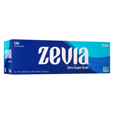 Zevia Zero Sugar Cola Soda - 12-12 Fl. Oz. - Image 1