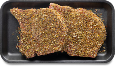 Pork Chop Bone In California Garlic Pepper Mmd - LB - Image 1