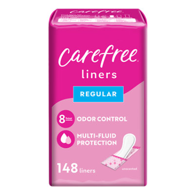 Carefree Acti Fresh Unscented Regular To Go Panty Liners - 148 Count - Image 1