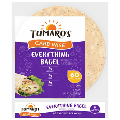 Everything Bagel Carb Wise Wraps - 11.2 OZ - Image 1