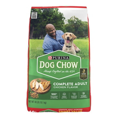 Purina Dog Chow Complete Chicken Flavor Adult Dry Dog Food - 40 Lb. - Image 1