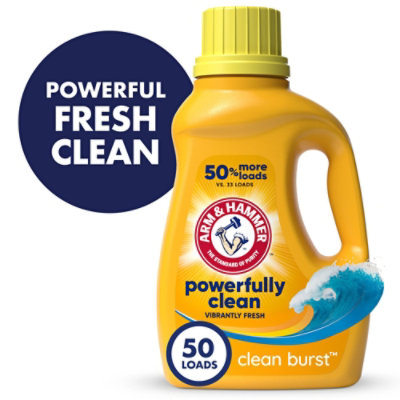 ARM & HAMMER Clean Burst 50 Loads Liquid Laundry Detergent - 50 Fl. Oz. - Image 1