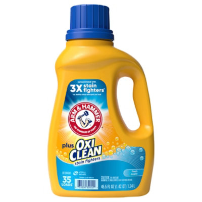 ARM & HAMMER Plus Oxiclean Fresh Scent 35 Loads Liquid Laundry Detergent - 45.5 Fl. Oz. - Image 3