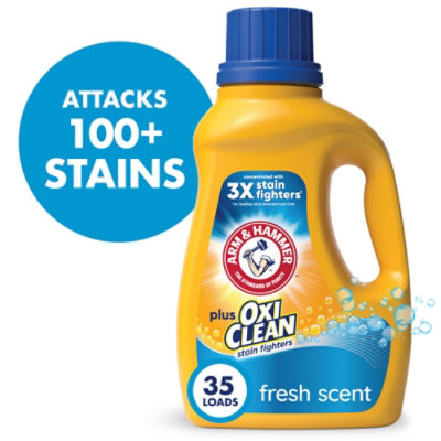 ARM & HAMMER Plus Oxiclean Fresh Scent 35 Loads Liquid Laundry Detergent - 45.5 Fl. Oz. - Image 1