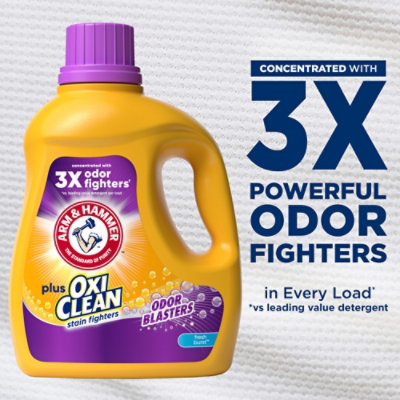 ARM & HAMMER Plus Oxiclean Odor Blasters Fresh Burst Liquid Laundry Detergent - 45.5 Fl. Oz. - Image 3