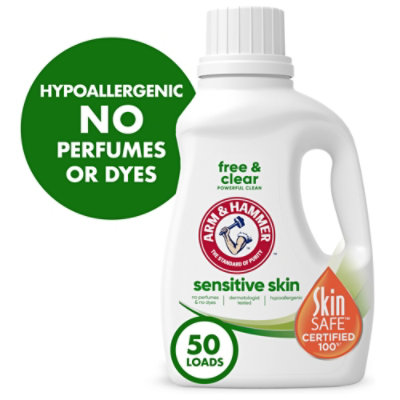 ARM & HAMMER Sensitive Skin Free Clear 50 Loads Liquid Laundry Detergent - 50 Fl. Oz. - Image 2