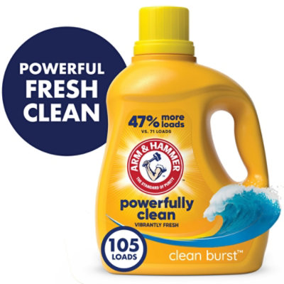 ARM & HAMMER Clean Burst 105 Loads Liquid Laundry Detergent - 105 Fl. Oz. - Image 1