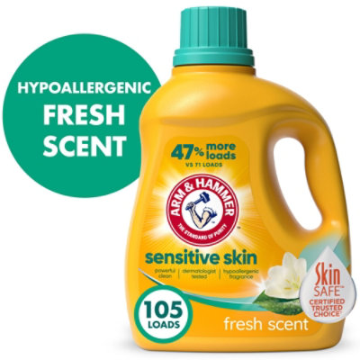 ARM & HAMMER Sensitive Skin Plus Fresh Scent 105 Loads Liquid Laundry Detergent - 105 Fl. Oz. - Image 1