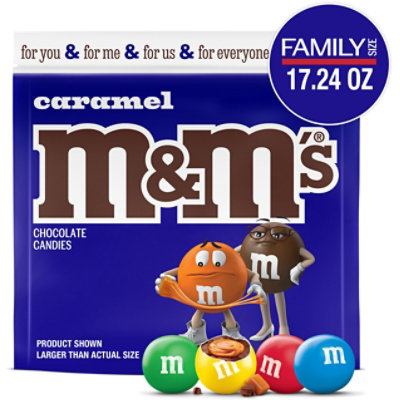 M&M'S Caramel Milk Chocolate Candy Family Size In Resealable Bag - 17.24 Oz - Image 1