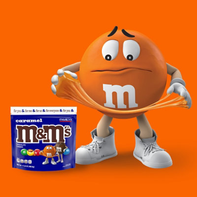 M&M'S Caramel Milk Chocolate Candy Family Size In Resealable Bag - 17.24 Oz - Image 4