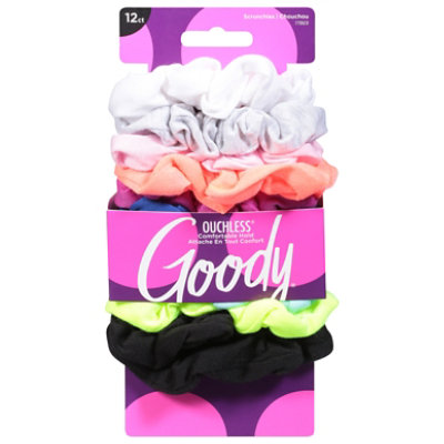 Goody Scrunchie 12ct Lg Bright - 12 CT