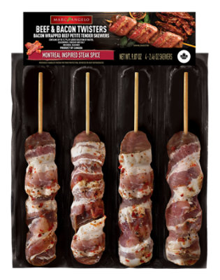 Marcangelo Bacon Beef Skewers Montreal Spice - 10 OZ - Image 1