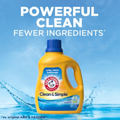 ARM & HAMMER Clean & Simple 77 Loads Liquid Laundry Detergent - 100.5 Fl. Oz. - Image 3