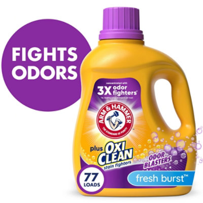 ARM & HAMMER Plus Oxiclean Odor Blasters Fresh Burst Liquid Laundry Detergent - 100.5 Fl. Oz. - Image 1