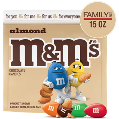 M&M'S Almond Milk Chocolate Candy Family Size In Resealable Bulk Candy Bag - 15 Oz - Image 1