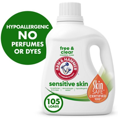 ARM & HAMMER Sensitive Skin Free Clear 105 Loads Liquid Laundry Detergent - 105 Fl. Oz. - Image 2