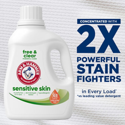 ARM & HAMMER Sensitive Skin Free Clear 105 Loads Liquid Laundry Detergent - 105 Fl. Oz. - Image 3