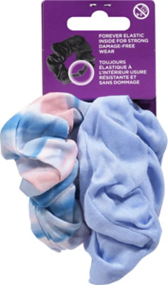 Goody Scrunchie Forever Blue Stripe - 2 CT - Image 4