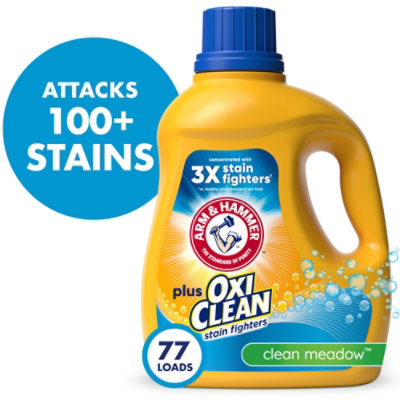 ARM & HAMMER Plus Oxiclean Clean Meadow 77 Loads Liquid Laundry