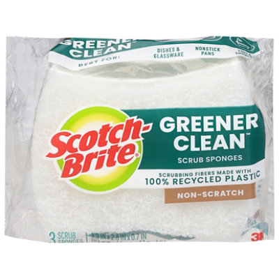 Scotch-brite Greener Clean Non-scratch Scrub Sponges - 3 Pack - 3 CT - Image 2