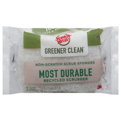 Scotch-brite Greener Clean Non-scratch Scrub Sponges - 3 Pack - 3 CT - Image 1