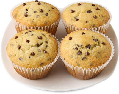 Kosher Pareve Chocolate Chip Muffins 4 Count - EA - Image 1