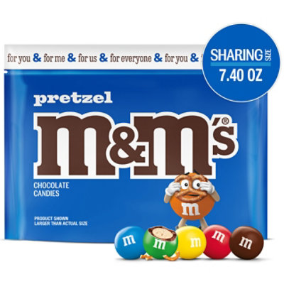 M&M'S Pretzel Milk Chocolate Candy Sharing Size In Resealable Bag - 7.4 Oz - Image 1