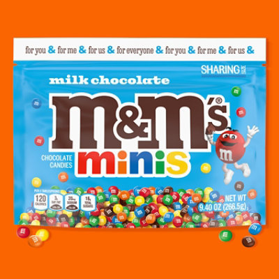 M&M'S Minis Milk Chocolate Candy Sharing Size In Resealable Bag - 9.4 Oz - Image 3