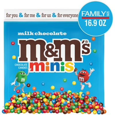 M&M'S Minis Milk Chocolate Candy Family Size In Resealable Bulk Candy Bag - 16.9 Oz - Image 1